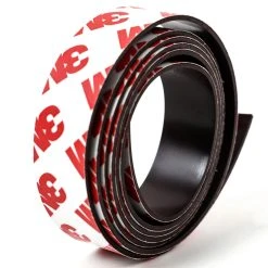 25m/roll 15mm Wide * 1 Mm Thick Self Adhesive Flexible Soft Magnetic Strip Rubber Magnet Tape