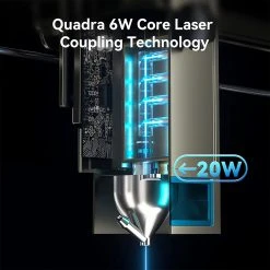 ATOMSTACK S20 Pro 20W Laser Engraver Cutter With Air Assist Kits, Focus-Free, Quad-core Diode Laser, 0.08 X 0.1mm Compressed Spot, Offline Engraving, 400x400mm -BioloMix Shop ATOMSTACK S20 PRO Laser Cutter and Engraver US Plug 517358 2