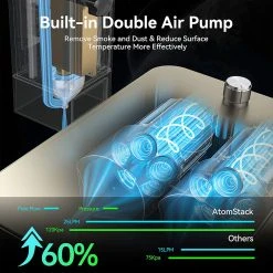 ATOMSTACK S20 Pro 20W Laser Engraver Cutter With Air Assist Kits, Focus-Free, Quad-core Diode Laser, 0.08 X 0.1mm Compressed Spot, Offline Engraving, 400x400mm -BioloMix Shop ATOMSTACK S20 Pro 20W Laser Engraver Cutter 514554 5