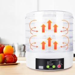 Calmdo SX770A Food Dehydrator With 5 Tier Transparent Tray Adjustable Temperature Control Dry Fruits Vegetables Meats -BioloMix Shop Calmdo SX770A Food Dehydrator 496558 4