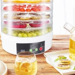 Calmdo SX770A Food Dehydrator With 5 Tier Transparent Tray Adjustable Temperature Control Dry Fruits Vegetables Meats -BioloMix Shop Calmdo SX770A Food Dehydrator 496558 5