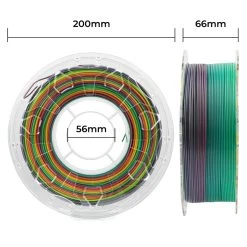 Creality CR 1.75mm PLA 3D Printing Filament 1KG Rainbow -BioloMix Shop Creality CR 1 75mm PLA 3D Printing Filament 1KG Rainbow 518610 1 1