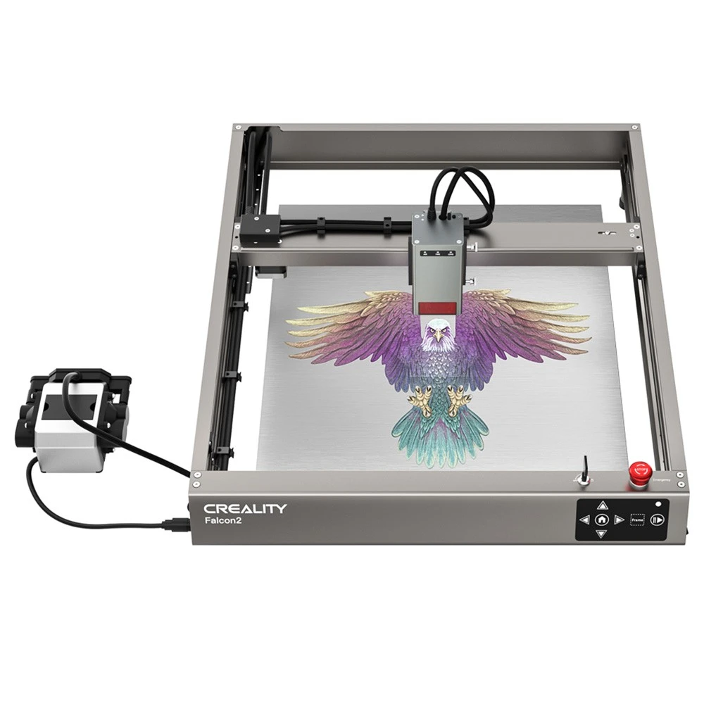 Creality Falcon2 22W Laser Engraver Cutter, Pre-assembled, Integrated Air Assist, 0.1mm Compressed Spot, 25000mm/min Engraving Speed, Triple Monitoring Systems, Offline Dynamic Preview, 400*415mm 3 Creality Falcon2 22W Laser Engraver Cutter, Pre-assembled, Integrated Air Assist, 0.1mm Compressed Spot, 25000mm/min Engraving Speed, Triple Monitoring Systems, Offline Dynamic Preview, 400*415mm
