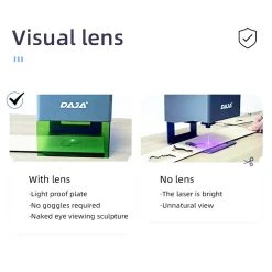 DAJA DJ6 3W Mini Laser Engraver, APP Control, 80mm*80mm - US Plug -BioloMix Shop DAJA DJ6 Mini Laser Engraving Machine 513539 3