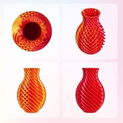 ERYONE Dual Color Silk PLA Filament For 3D Printers, 1.75mm Tolerance +/- 0.03mm, 1kg (2.2LBS)/Spool - Gold And Red -BioloMix Shop ERYONE Dual Color Silk PLA Filament Gold and Red 507542 2