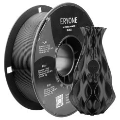 ERYONE PLA+ Filament For 3D Printer 1.75mm Tolerance 0.03mm1kg (2.2LBS)/Spool - Black -BioloMix Shop ERYONE PLA Filament 498515 3