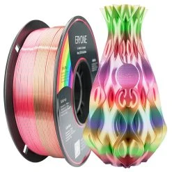 ERYONE Rainbow PLA Filament For 3D Printer 1.75mm Tolerance 0.03mm 1kg(2.2LBS)/Spool - Metal Silk Rainbow