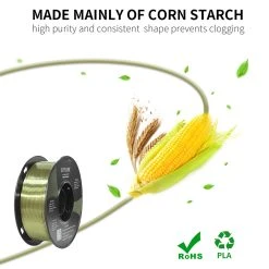 ERYONE Ultra Silk PLA Filament For 3D Printer 1.75mm Tolerance 0.03 Mm, 1kg (2.2LBS) / Spool - Bronze -BioloMix Shop ERYONE Ultra Silk PLA Filament 519119 3