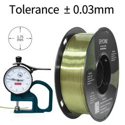 ERYONE Ultra Silk PLA Filament For 3D Printer 1.75mm Tolerance 0.03 Mm, 1kg (2.2LBS) / Spool - Bronze -BioloMix Shop ERYONE Ultra Silk PLA Filament 519119 4