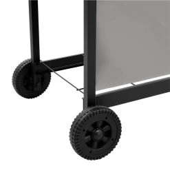 Gas BBQ Grill With 6 Burners Black And Silver -BioloMix Shop Gas BBQ Grill with 6 Burners Black and Silver 434262 5