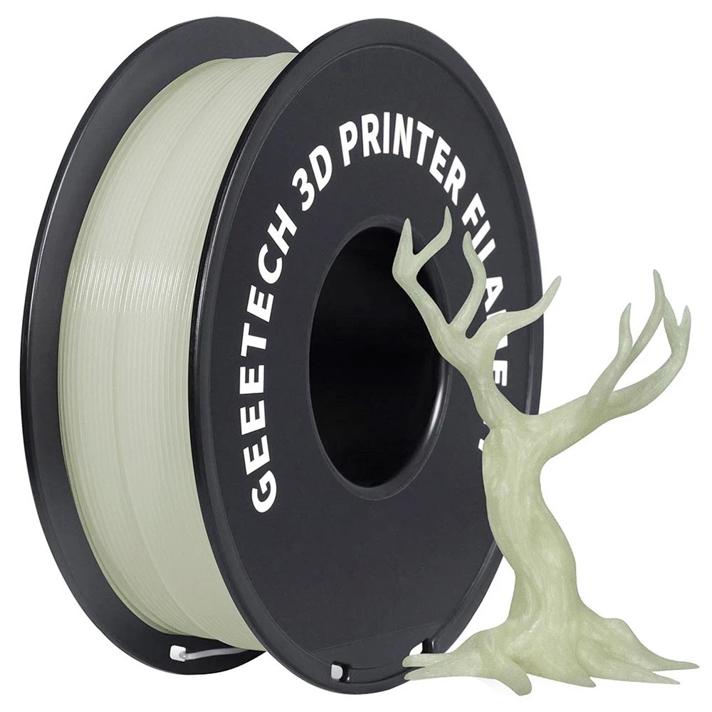 Geeetech Luminous PLA Filament For 3D Printer, 1.75mm Dimensional Accuracy +/- 0.03mm 1kg Spool (2.2 Lbs) - Green 5 Geeetech Luminous PLA Filament For 3D Printer, 1.75mm Dimensional Accuracy +/- 0.03mm 1kg Spool (2.2 Lbs) - Green - Image 3