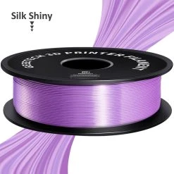 Geeetech Silk PLA Filament For 3D Printer, 1.75mm Dimensional Accuracy +/- 0.03mm 1kg Spool (2.2 Lbs) - Purple 10 Geeetech Silk PLA Filament For 3D Printer, 1.75mm Dimensional Accuracy +/- 0.03mm 1kg Spool (2.2 Lbs) - Purple -BioloMix Shop Geeetech Silk PLA Filament for 3D Printer Purple 518563 2