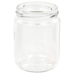Glass Jam Jars With White And Red Lid 96 Pcs 230 Ml -BioloMix Shop Glass Jam Jars with White and Red Lid 96 pcs 230 ml 489735 4