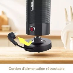 HiBREW M1A 450W Milk Frother Foaming Machine, Chocolate Mixer Cold/Hot Latte Cappuccino, Fully Auto Milk Warmer - Black -BioloMix Shop HiBREW M1A 450W Milk Frother Foaming Machine Black 508965 5