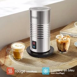 HiBREW M2A 500W Milk Frother Foaming Machine, Cold/Hot Latte Cappuccino, 2 Whisks, Fully Automatic Milk Warmer -BioloMix Shop HiBREW M2A 500W Milk Frother Foaming Machine 508854 1