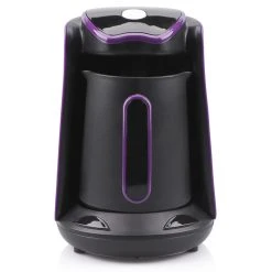 Household 600W Automatic Turkish Coffee Boiler, Cordless Electric Coffee Pot, Portable Travel Coffee Maker - Purple