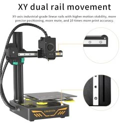 KINGROON KP3S 3D Printer, Titan Extruder, Double Aluminum Linear Guide Rails, Double Cooling Fans, Easy Assembley,180*180*180mm -BioloMix Shop KINGROON KP3S 3D Printer EU Plug 508691 5