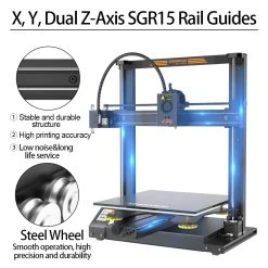 KINGROON KP5L 3D Printer, Titan Extruder, Dual-axis Linear Guide Rails, TMC2225 32-bit Silent Mainboard, Easy Assembly, Filament Detection Sensor, 300x300x330mm -BioloMix Shop KINGROON KP5L 3D Printer EU Plug 513507 3