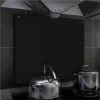 Kitchen Backsplash Black 70x60 Cm Tempered Glass -BioloMix Shop Kitchen Backsplash Black 70x60 cm Tempered Glass 448026 0
