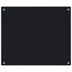 Kitchen Backsplash Black 70x60 Cm Tempered Glass -BioloMix Shop Kitchen Backsplash Black 70x60 cm Tempered Glass 448026 2