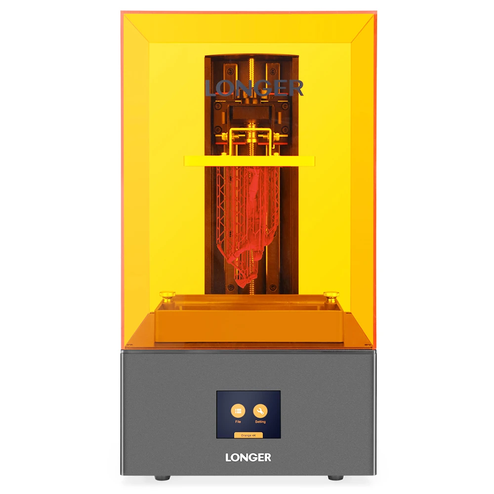 LONGER Orange 4K Resin 3D Printer, 10.5/31.5um Resolution, Parallel UV Lighting, Dual Z-Axis, Liner Guide, 118*66*190mm 3 LONGER Orange 4K Resin 3D Printer, 10.5/31.5um Resolution, Parallel UV Lighting, Dual Z-Axis, Liner Guide, 118*66*190mm
