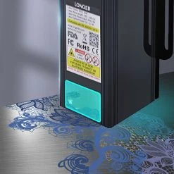 LONGER RAY5 20W Laser Engraver Cutter, Fixed Focus, 0.08*0.1mm Laser Spot, Color Touchscreen, 32-Bit Chipset, Support APP Connection, Working Area 375*375mm -BioloMix Shop LONGER RAY5 20W Laser Engraver 519241 4