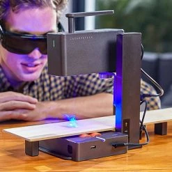 LaserPecker 2 Pro Handheld Laser Engraver Cutter With Auxiliary Booster, EU Plug -BioloMix Shop LaserPecker 2 Delux Super Fast Handheld Laser Engraver Cutter 470793 0