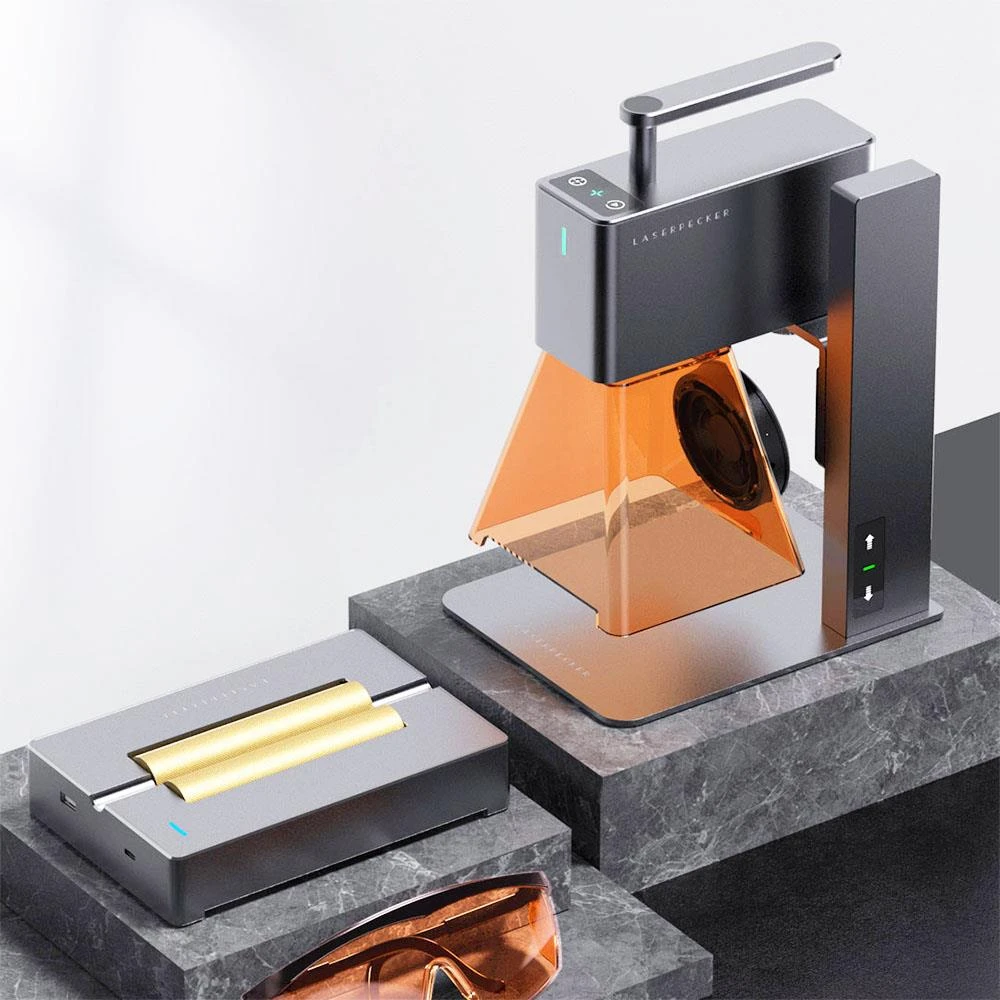 LaserPecker 2 Pro Handheld Laser Engraver Cutter With Auxiliary Booster, US Plug 5 LaserPecker 2 Pro Handheld Laser Engraver Cutter With Auxiliary Booster, US Plug - Image 3