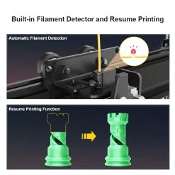 MINGDA Magician Pro 3D Printer, Auto Leveling, Double Gears Direct Extrusion, Resume Printing, Glass Heat Bed, Print Size 400*400*400mm -BioloMix Shop MINGDA Magician Pro 3D Printer 500322 5