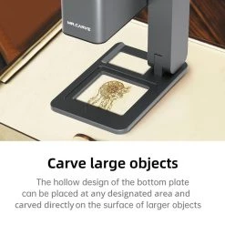 MR CARVE C1 Folding Laser Engraver, 10W Laser Power, Auto Focus, 0.05mm Engraving Accuracy, 600mm/s, 80*80mm, Wireless App Connection - UK Plug -BioloMix Shop MR CARVE C1 Folding Laser Engraver UK Plug 518923 2