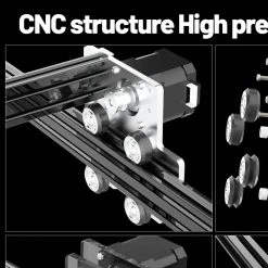 NEJE 3 MAX 5.5W Laser Engraver Cutter, E30130 Laser Module, 0.04*0.04mm Compressed Spot, Built-in Air Assist, NEJE WIN Software, Android IOS App Control, Engraving Size 460*810mm, Expandable To 810*1030mm -BioloMix Shop NEJE 3 MAX E30130 Portable Laser Engraving Machine 498214 3