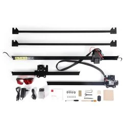 NEJE 3 MAX 5.5W Laser Engraver Cutter, N40630 Laser Module, 0.05mm*0.05mm Focus Spot, NEJE WIN Software, Android App Control, Engraving Size 460*810mm, Expandable To 810*1030mm -BioloMix Shop NEJE 3 MAX Laser Engraver with N40630 Beam Module Kit 501348 2