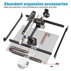 NEJE 3 Pro A40630 5.5W Laser Engraver Cutter, Auto Air Assist, 0.04mm Focus Spot, 1000mm/s. 0.01mm Precision, APP Control, Engraving Size 400*410mm, Expandable To 400*1030mm -BioloMix Shop NEJE 3 Pro A40630 CNC Laser Engraving Machine US Plug 501432 3