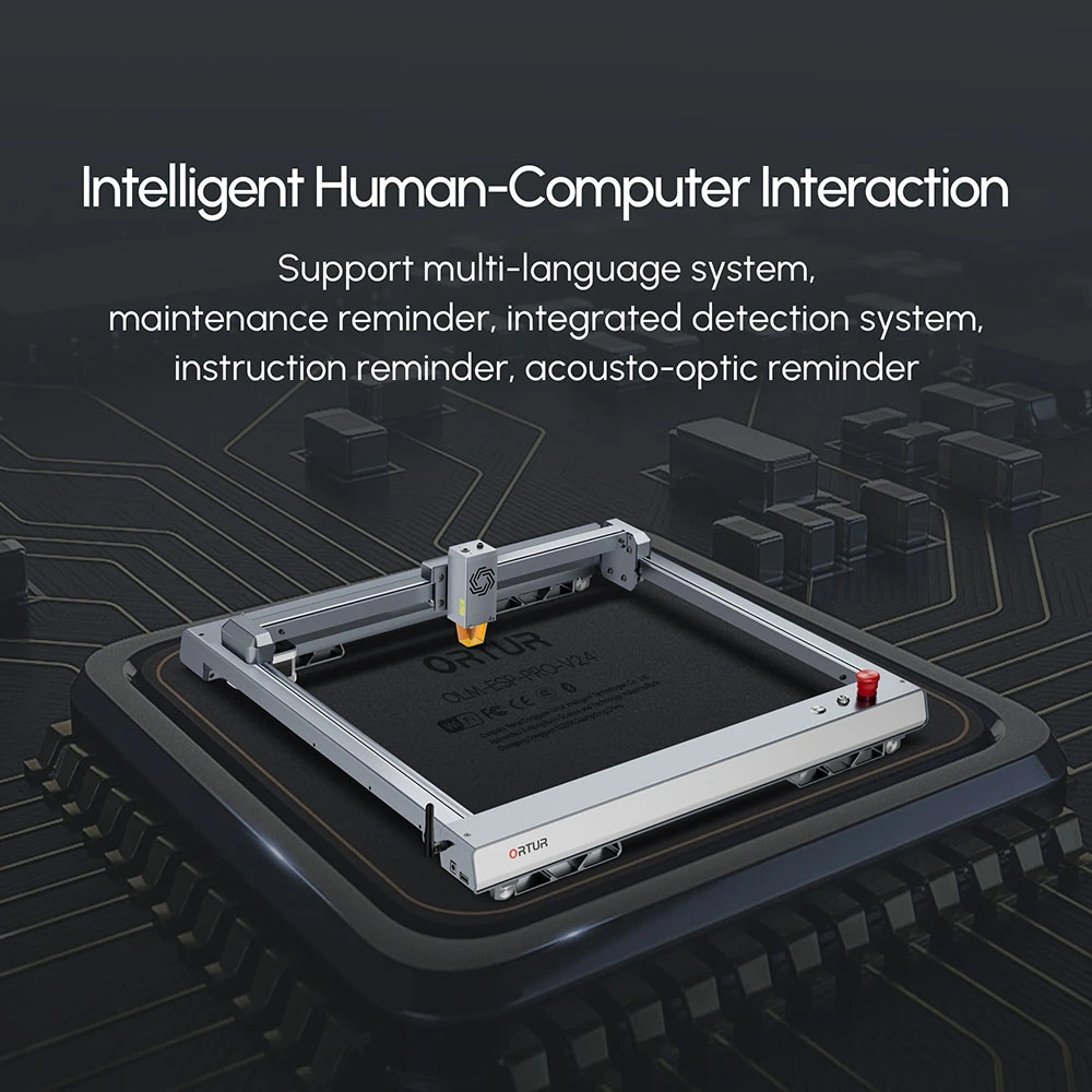 ORTUR Laser Master 3 10W Laser Engraver Cutter, 20,000mm/min, 0.05x0.1mm Focus Spot, LU2-10A Laser Module, Cuts 30mm Acrylic, Emergency Stop, Child Lock, Built-in WiFi, Engraving Area 400mmx400mm 8 ORTUR Laser Master 3 10W Laser Engraver Cutter, 20,000mm/min, 0.05x0.1mm Focus Spot, LU2-10A Laser Module, Cuts 30mm Acrylic, Emergency Stop, Child Lock, Built-in WiFi, Engraving Area 400mmx400mm - Image 6