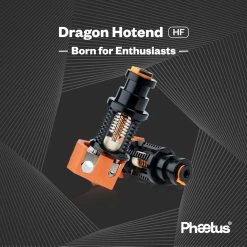 Phaetus Dragon Hotend High Flow Edition, For Normal FDM 3D Printers, 500 Celsius Degrees Temperature Resistance, Compatible With All Filaments, PLA, ABS, PETG, TPU, PP, PC, Nylon, PEEK, PEI And Composite Materials, Blue -BioloMix Shop Phaetus Dragon Hotend HF 499085 2