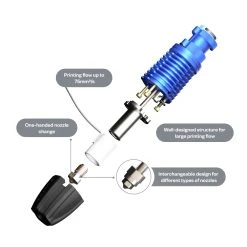 Phaetus Rapido UHF Hotend, Printing Flow 75mm³/s, Volcano And V6 Nozzle, Ultra High Flow Edition, For All Prusa Models And Other Models Assembled With Adapters, Blue -BioloMix Shop Phaetus Rapido Hotend UHF Extruder 499077 3