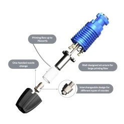 Phaetus Rapido UHF Hotend, Printing Flow 75mm³/s, Volcano And V6 Nozzle, Ultra High Flow Edition, For All Prusa Models And Other Models Assembled With Adapters, Black -BioloMix Shop Phaetus Rapido Hotend UHF Extruder 499083 3