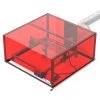 SCULPFUN Laser Engraver Smoke Exhaust Box, 720*720*360mm, 10000r/min High Speed Fan -BioloMix Shop SCULPFUN 720x720x360mm Laser Engraving Machine Enclosure Red 512839 0