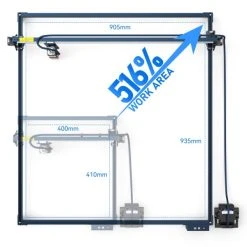 SCULPFUN S30 Series X And Y Axis Expansion Kit, Engraving Area Expandable To 935x905mm -BioloMix Shop SCULPFUN S10 S30 Series X and Y Axis Expansion Kit 518022 4 1