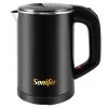Sonifer SF2058 0.6L 800W Cordless Electric Kettle, Mini Stainless Steel Portable Tea Coffee Kettle Pot For Home Trip - Black -BioloMix Shop Sonifer SF2058 0 6L 800W Cordless Electric Kettle Black 507072 0