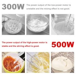 Sonifer SF7017 500W Electric Whisk Food Mixer, Cuisine Blender With Double Hooks, Cake Egg Beater Handheld Mixer Machine -BioloMix Shop Sonifer SF7017 500W Electric Whisk Food Mixer 507316 3