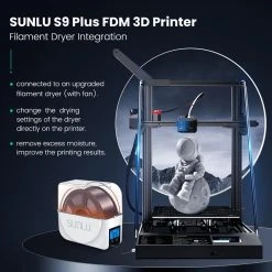 Sunlu S9 Plus Large Size FDM 3D Printer, FilaDryer S1, Auto Leveling, 310*310*400mm -BioloMix Shop Sunlu Upgraded S Plus Large Size FDM 3D Printer with FilaDryer S1 UK 517379 4