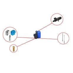 TWO TREES Volcano Nozzle Hotend Heating Block Parts Kit For Artillery Sidewinder X1 3D Printer -BioloMix Shop TWO TREES Volcano Nozzle Hotend Heating Block Parts Kit 519476 1