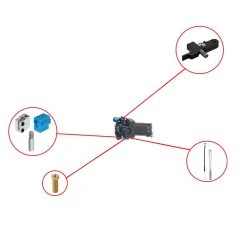 TWO TREES Volcano Nozzle Hotend Heating Block Parts Kit For Artillery Sidewinder X1 3D Printer -BioloMix Shop TWO TREES Volcano Nozzle Hotend Heating Block Parts Kit 519476 2
