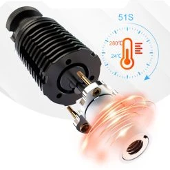 Trianglelab Rapido Hotend PT1000 Printing Flow Up To 75mm³/s 115W High Temperature 350C For DDB Extruder Ender3 V2 CR10 -BioloMix Shop Trianglelab Rapido Hotend PT1000 499658 4