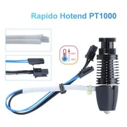 Trianglelab Rapido Hotend PT1000 Printing Flow Up To 75mm³/s 115W High Temperature 350C For DDB Extruder Ender3 V2 CR10 -BioloMix Shop Trianglelab Rapido Hotend PT1000 499660 2