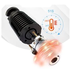 Trianglelab Rapido Hotend PT1000 Printing Flow Up To 75mm³/s 115W High Temperature 350C For DDB Extruder Ender3 V2 CR10 -BioloMix Shop Trianglelab Rapido Hotend PT1000 499660 4