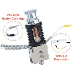 Trianglelab T-Volcano Dragon Hotend High Flow 24V 50W Heater Cartridge 104GT-2 3D Printer -BioloMix Shop Trianglelab T Volcano Dragon Hotend High Flow 500074 5