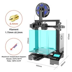 Voxelab Aquila C2 FDM 3D Printer Fast Heating Resuming Printing Color Screen 220x220x250mm -BioloMix Shop Voxelab Aquila C2 FDM 3D Printer 492960 5