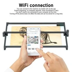 ZBAITU M81 F20 VF 20W Laser Engraver Cutter With Updated Drag Chain Kits, Fixed-focus, Air Assist, 0.08x0.08mm Spot, 10000mm/min Engraving Speed, Dual Fans, WiFi Connection, Support SD Card Offline Working, 810*460mm -BioloMix Shop ZBAITU M81 F20 VF 20W Laser Engraver Cutter 519052 4